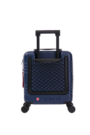 Aerial -ABS Under Seat Suitcase Dark Blue with Easy Rapid Pocket