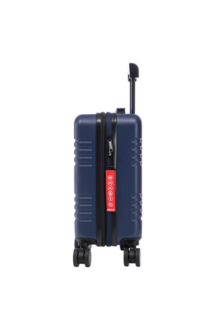 Aerial -ABS Under Seat Suitcase Dark Blue with Easy Rapid Pocket
