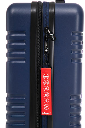 Aerial -ABS Under Seat Suitcase Dark Blue with Easy Rapid Pocket