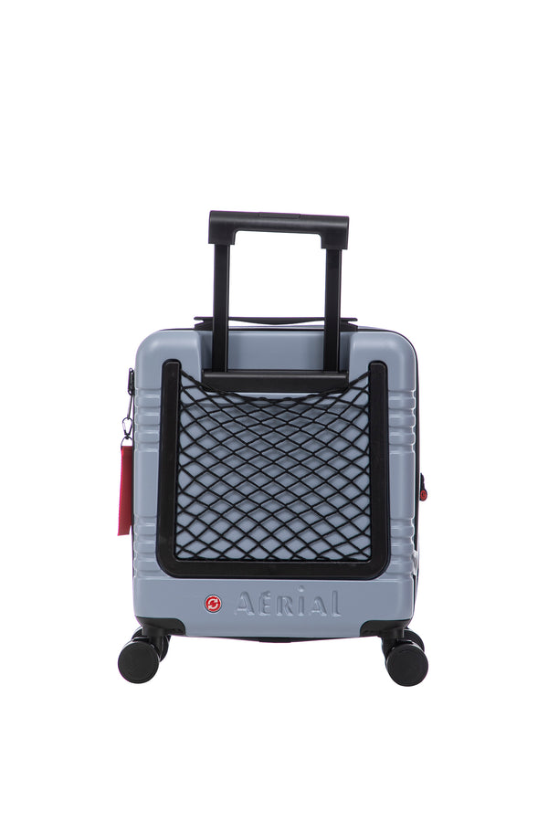 Aerial -ABS Under Seat Suitcase Light Blue with Easy Rapid Pocket