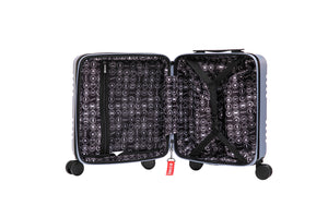 Aerial -ABS Under Seat Suitcase Light Blue with Easy Rapid Pocket