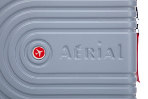 Aerial -ABS Under Seat Suitcase Light Blue with Easy Rapid Pocket