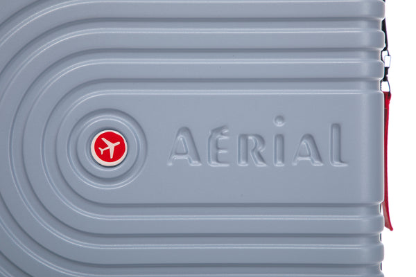 Aerial -ABS Under Seat Suitcase Light Blue with Easy Rapid Pocket