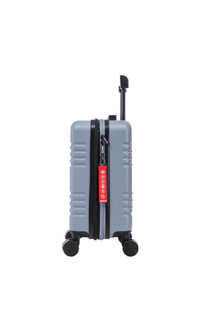 Aerial -ABS Under Seat Suitcase Light Blue with Easy Rapid Pocket