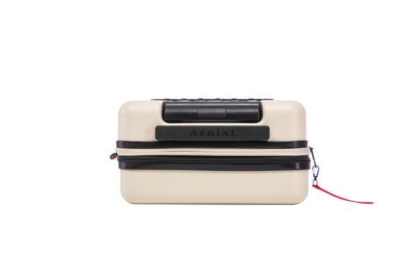Aerial -ABS Under Seat Suitcase Beige with Easy Rapid Pocket