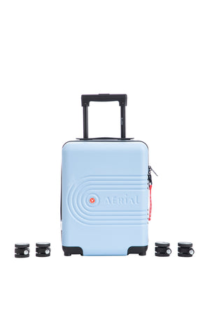 Aerial Flex Light Blue Under-Seat Suitcase