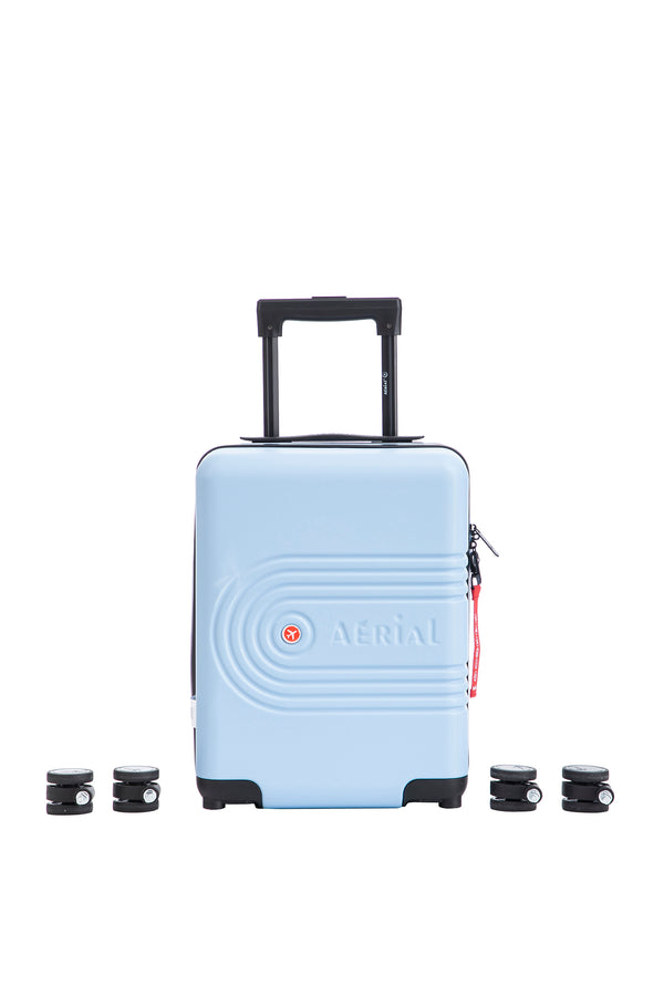 Aerial Flex Light Blue Under-Seat Suitcase