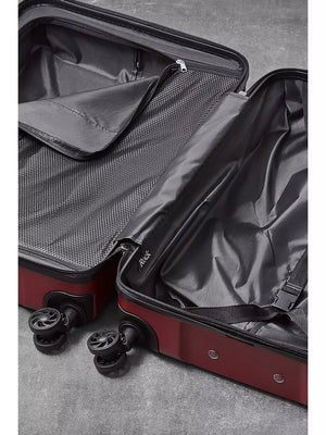 Rock Lincoln Burgundy Cabin Suitcase