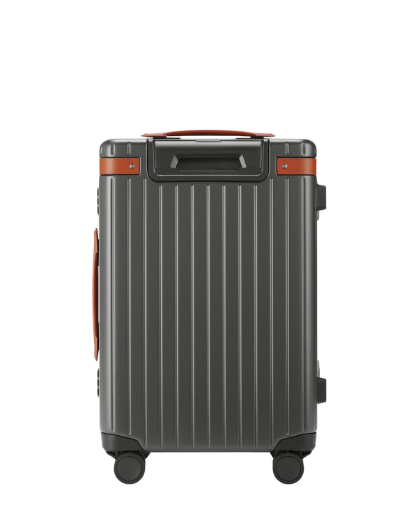 Carl Friedrik The Carry On Grey/Cognac Suitcase