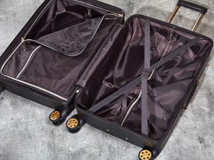 Rock Vintage Black Cabin Suitcase