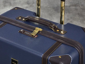 Rock Vintage Navy Cabin Suitcase