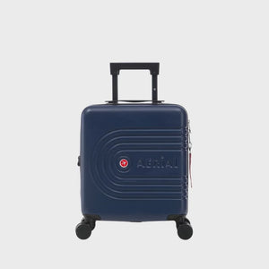 Aerial ABS Under Seat Suitcase Dark Blue with Easy Rapid Pocket