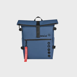 Aerial Urban Dark Blue Roll-Top Backpack