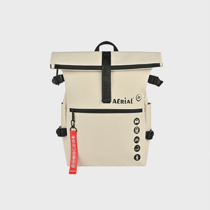 Aerial Urban Beige Roll-Top Backpack