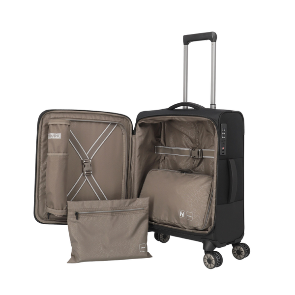 Travelite Crosslite Small Black Suitcase