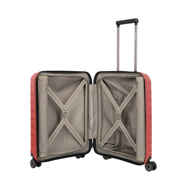 Travelite Mooby Red Small Suitcase w/Front Pocket