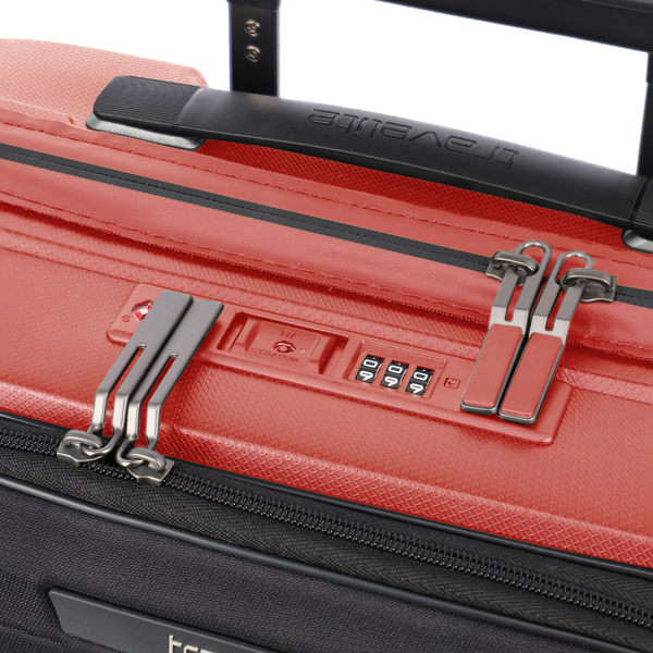 Travelite Mooby Red Small Suitcase w/Front Pocket