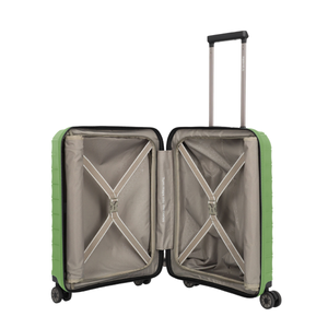 Travelite Mooby Green Small Suitcase w/Front Pocket