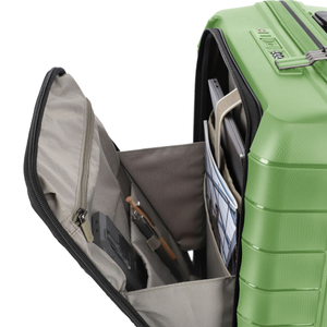 Travelite Mooby Green Small Suitcase w/Front Pocket
