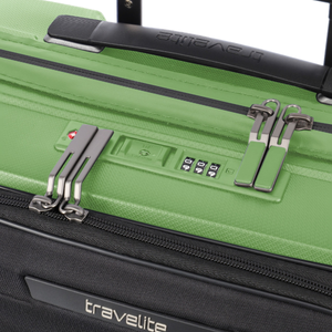 Travelite Mooby Green Small Suitcase w/Front Pocket
