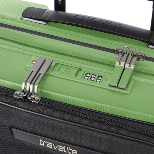 Travelite Mooby Green Small Suitcase w/Front Pocket