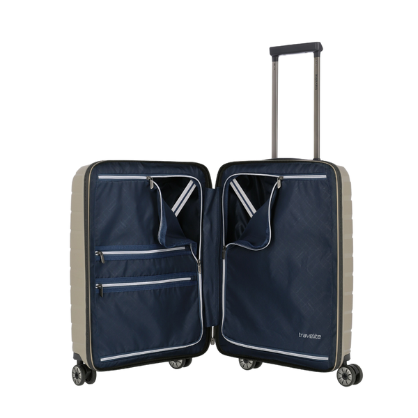 Travelite Air Base Champagne Small Suitcase w/Front Pocket