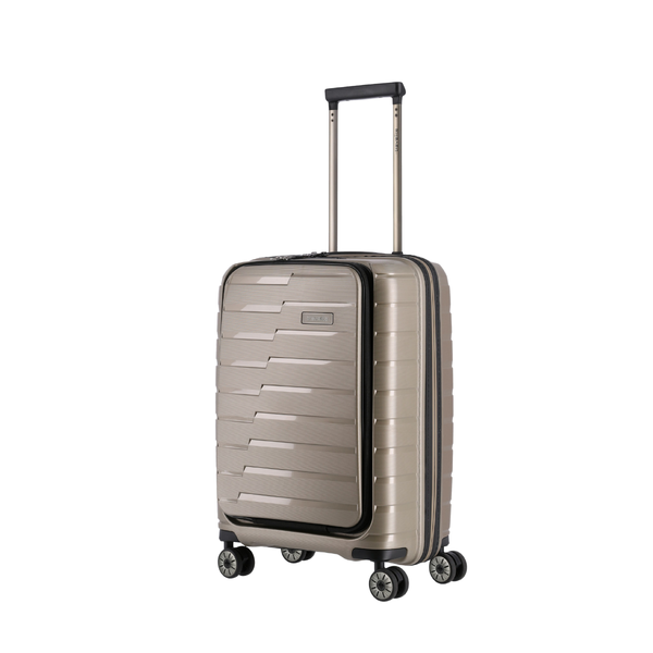 Travelite Air Base Champagne Small Suitcase w/Front Pocket