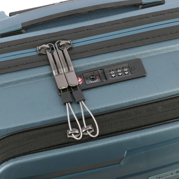 Travelite Air Base Ice Blue Small Suitcase w/Front Pocket
