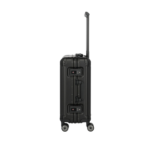 Travelite Next Aluminium Small Black Suitcase