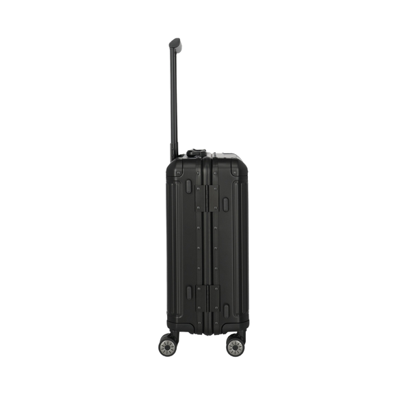 Travelite Next Aluminium Small Black Suitcase
