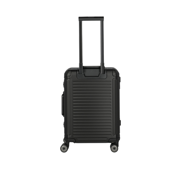 Travelite Next Aluminium Small Black Suitcase