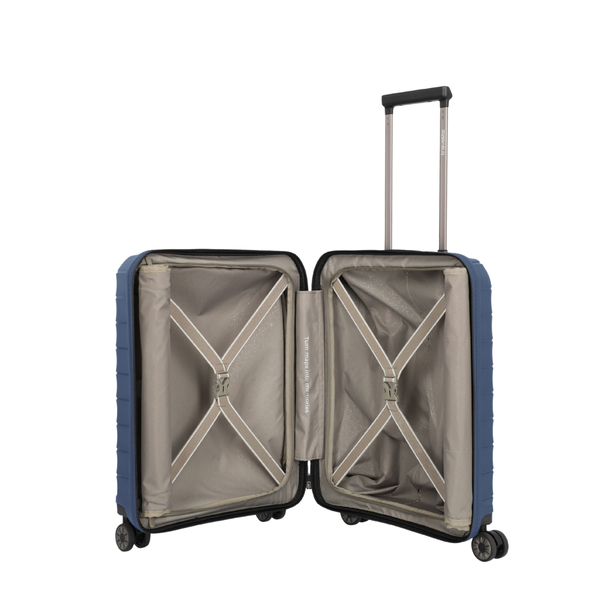 Travelite Mooby Navy Small Suitcase w/Front Pocket