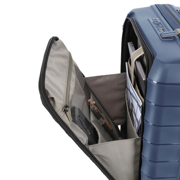 Travelite Mooby Navy Small Suitcase w/Front Pocket