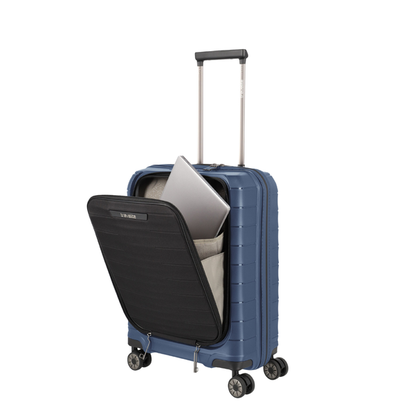 Travelite Mooby Navy Small Suitcase w/Front Pocket