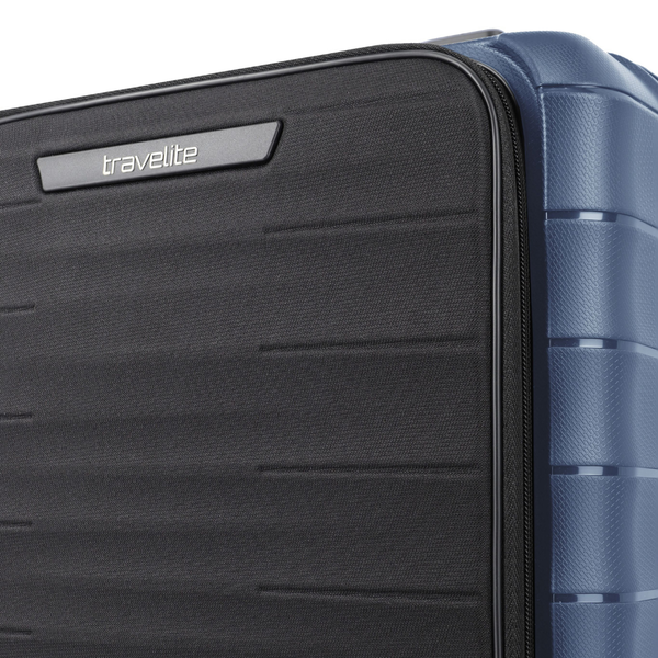 Travelite Mooby Navy Small Suitcase w/Front Pocket