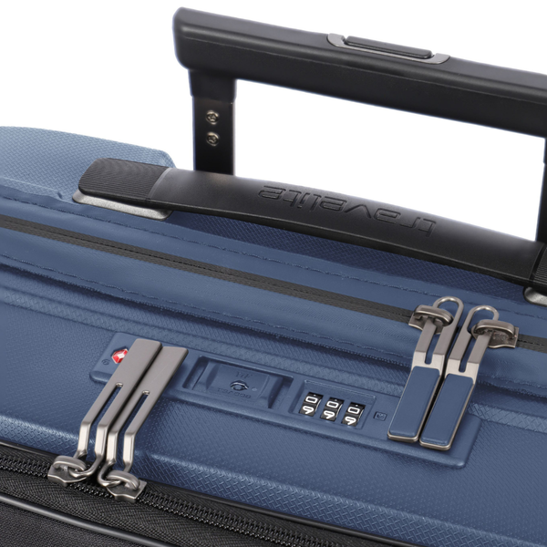 Travelite Mooby Navy Small Suitcase w/Front Pocket