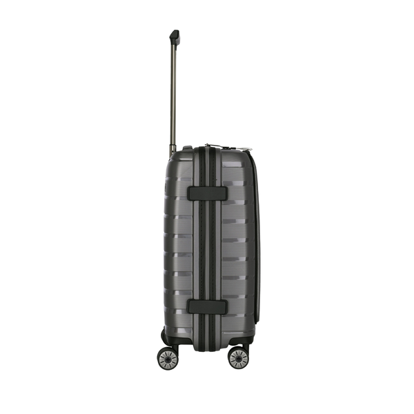 Travelite Air Base Anthracite Small Suitcase w/Front Pocket