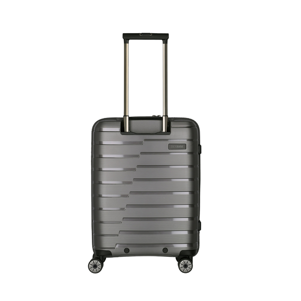 Travelite Air Base Anthracite Small Suitcase w/Front Pocket