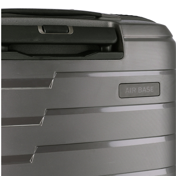 Travelite Air Base Anthracite Small Suitcase w/Front Pocket