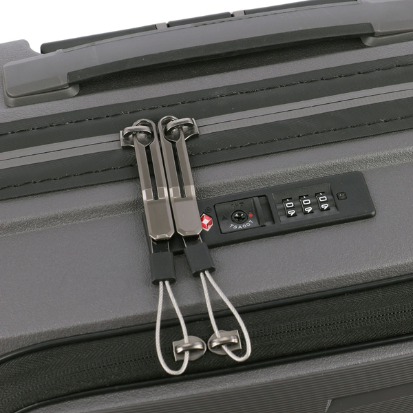 Travelite Air Base Anthracite Small Suitcase w/Front Pocket