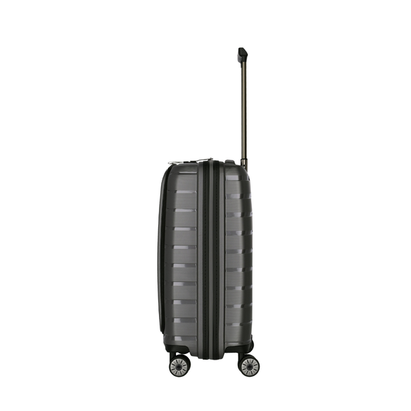 Travelite Air Base Anthracite Small Suitcase w/Front Pocket