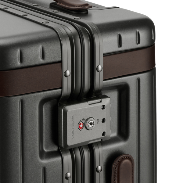 Carl Friedrik The Carry On Grey/Chocolate Suitcase