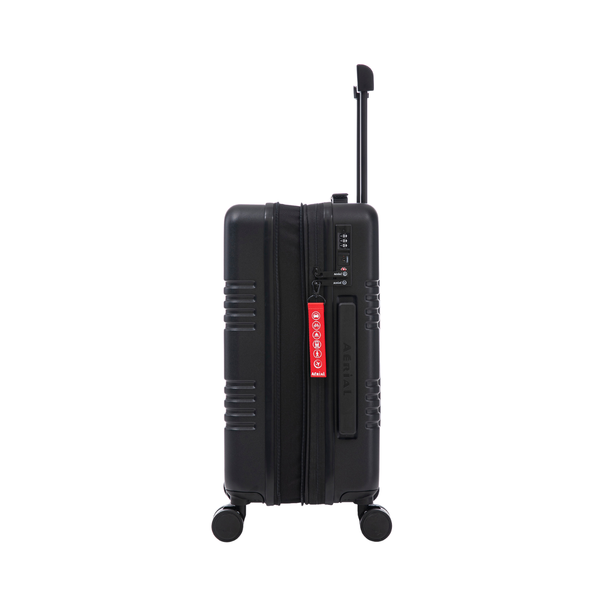 Aerial Cabin Size Black Suitcase w/ Easy Pocket