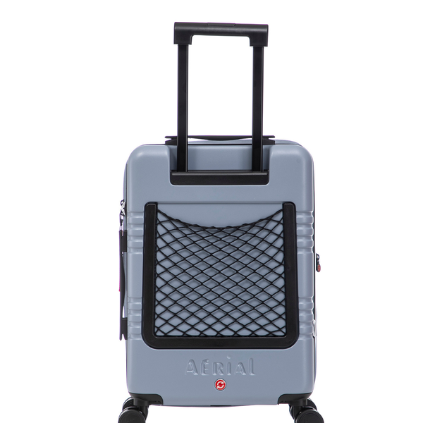 Aerial Cabin Size Light Blue Suitcase w/ Easy Pocket