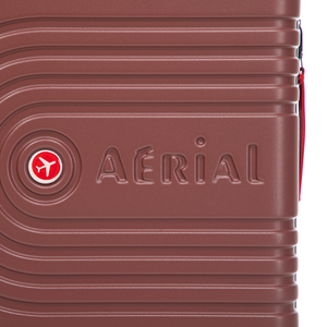 Aerial Cabin Size Burgundy Suitcase w/ Easy Pocket