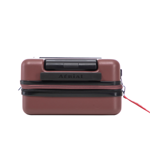 Aerial Cabin Size Burgundy Suitcase w/ Easy Pocket