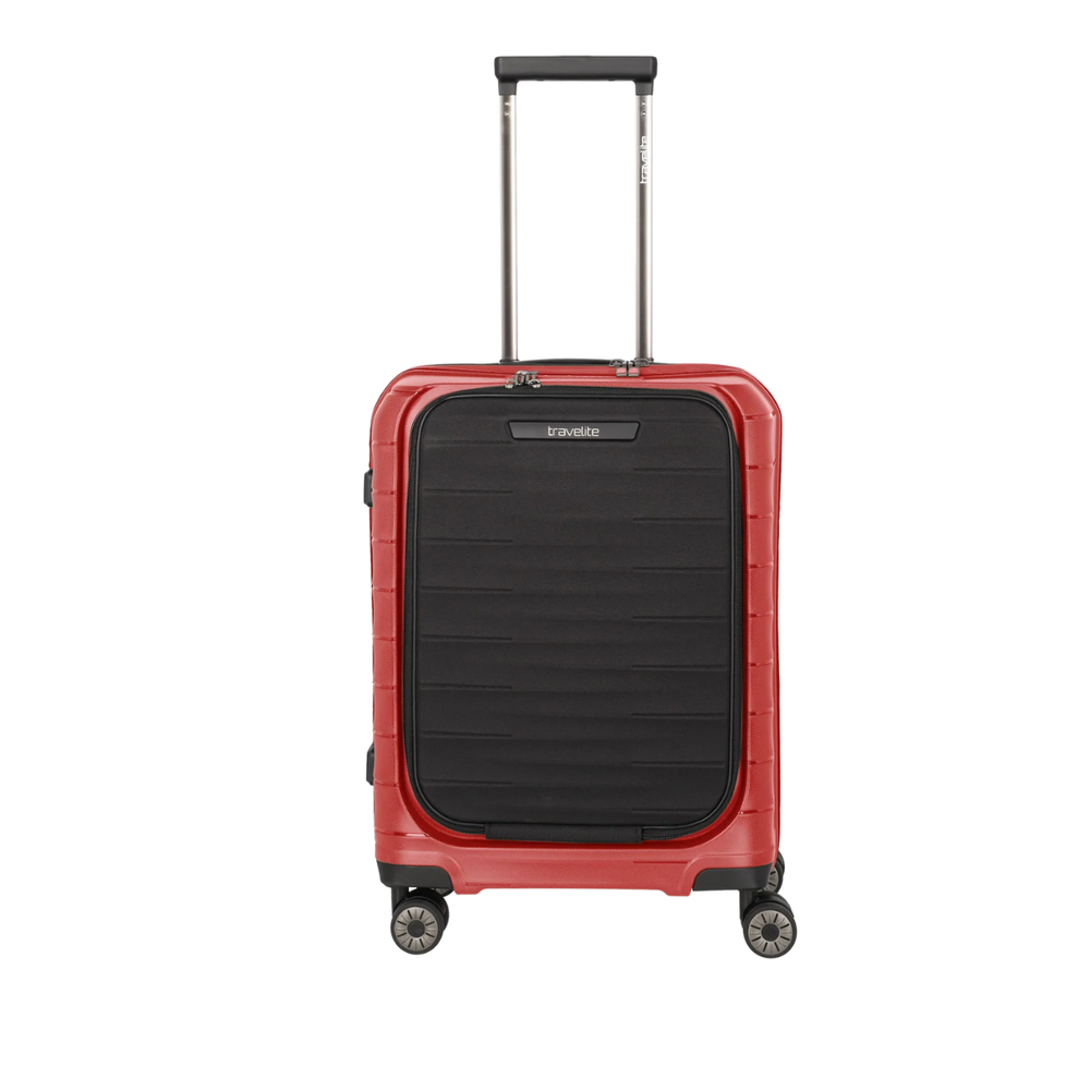 Travelite Mooby Red Small Suitcase w/Front Pocket