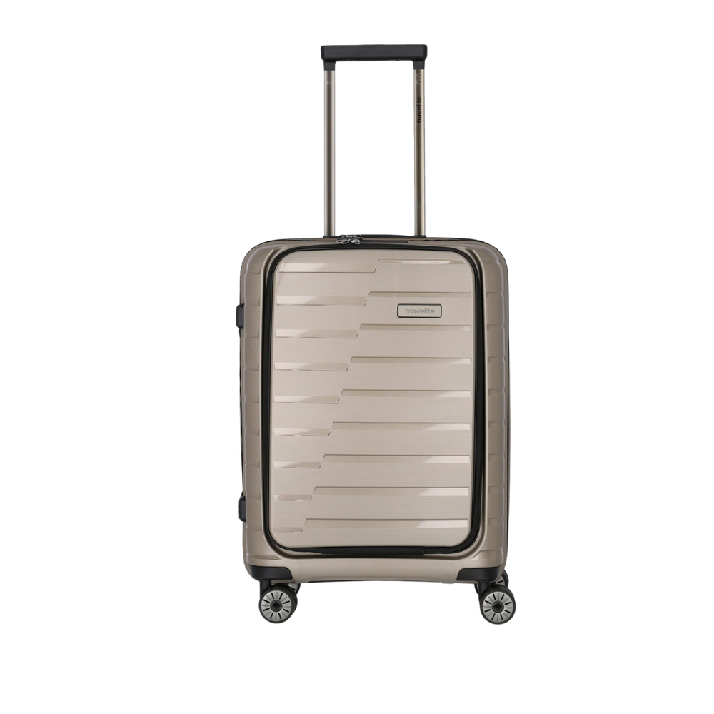Travelite Air Base Champagne Small Suitcase w/Front Pocket