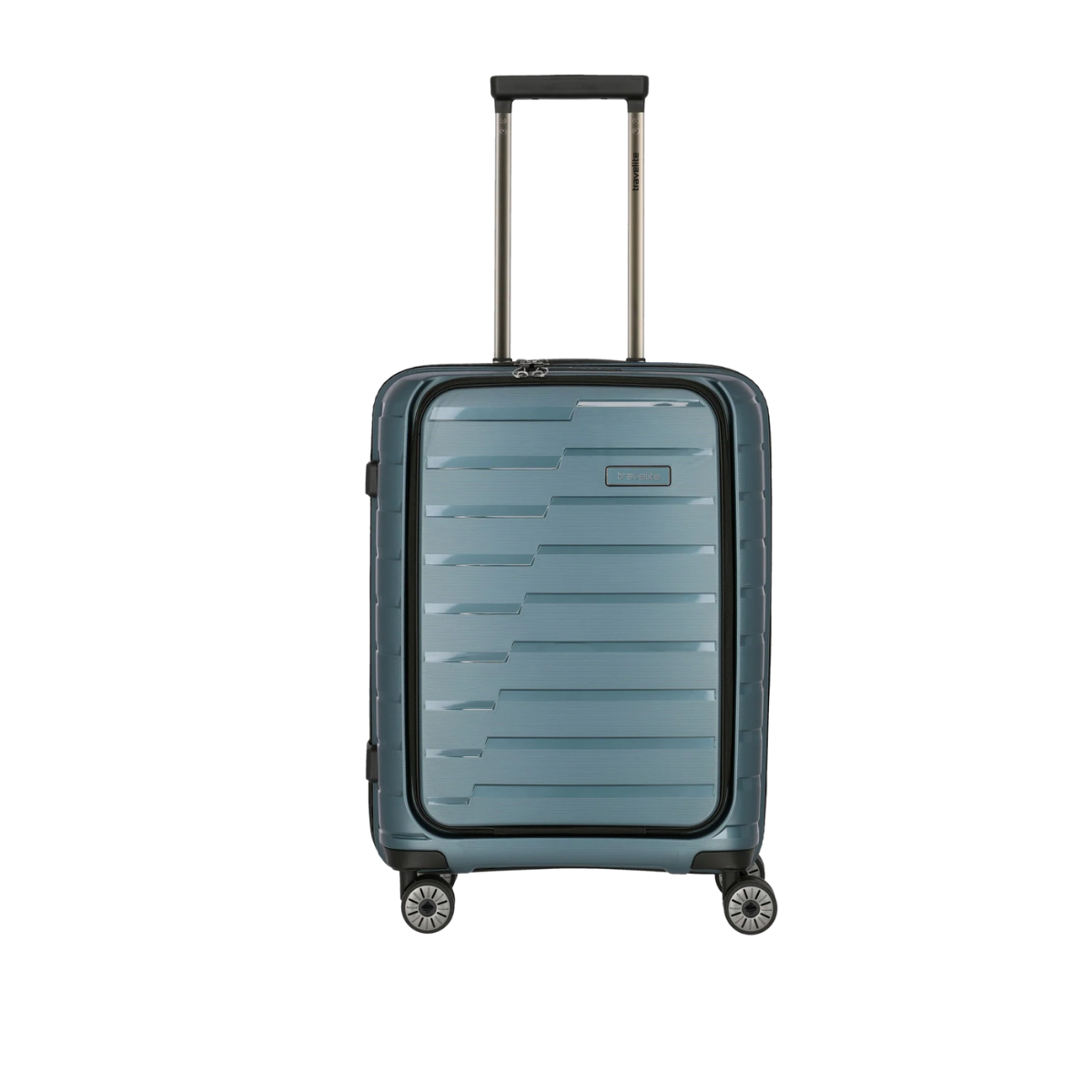 Travelite Air Base Ice Blue Small Suitcase w/Front Pocket