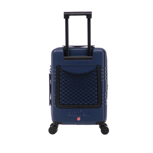 Aerial Cabin Size Dark Blue Suitcase w/ Easy Pocket
